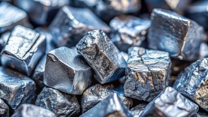 Close up of ferrotitanium alloy used for enhancing steel and alloy properties , ferroalloy, ferrotitanium, close up