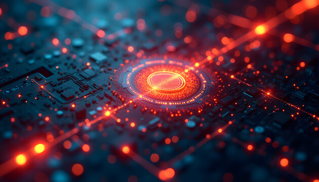 Dynamic Quantum Circuit with Glowing Qubits