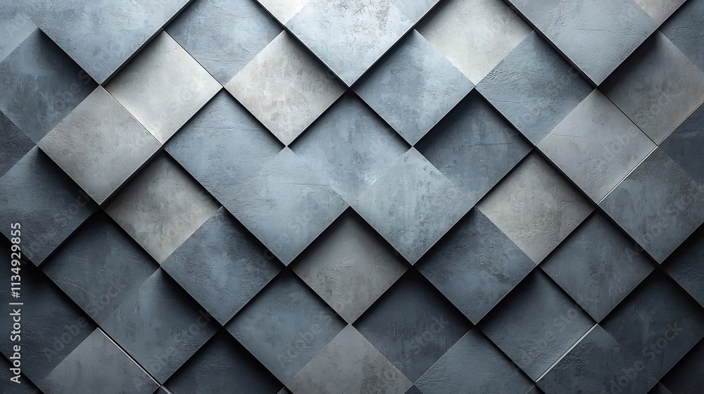 Poster elegant geometric abstract background with monochrome diamond and rectangle patterns