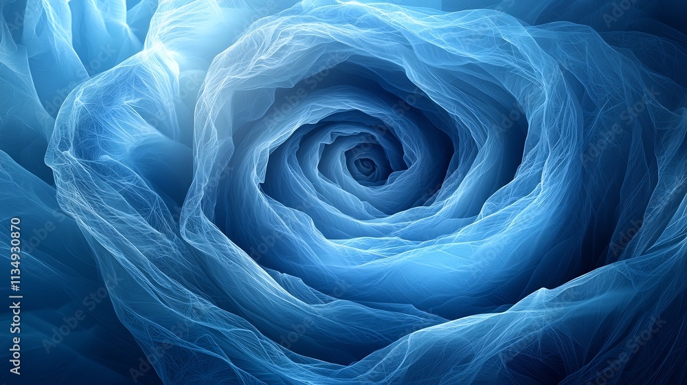 Aufkleber mesmerizing spiral polygons an abstract geometric design symbolizing infinity and flow