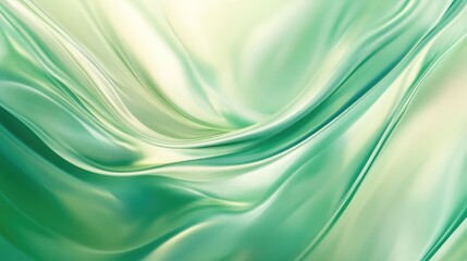 Fototapeta premium Elegant green silk satin texture for stylish backgrounds or design elements in luxury and nature-themed projects.