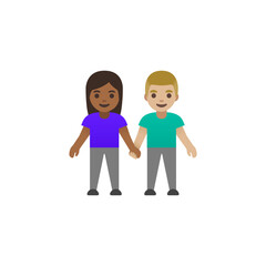 Couple Holding Hands Emoji
