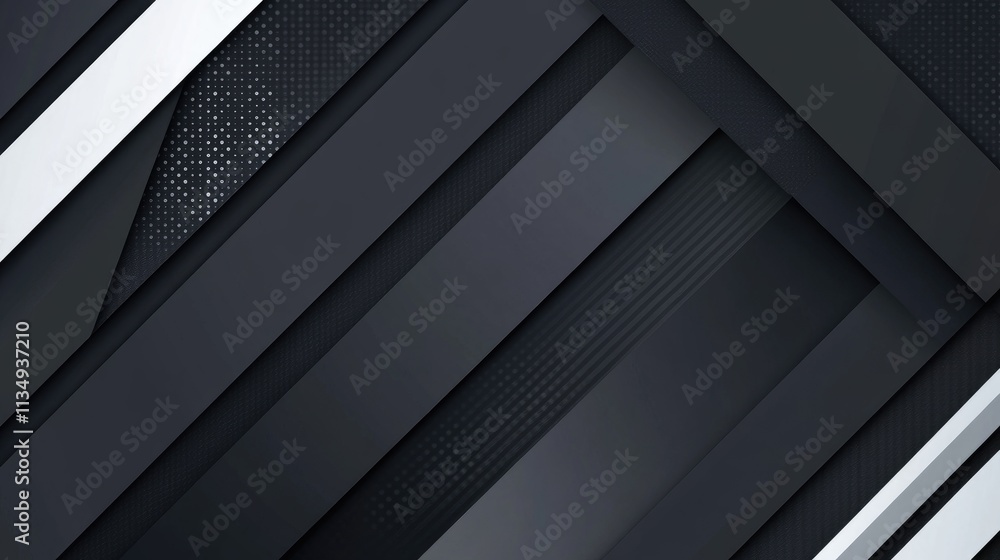 Aufkleber modern abstract geometric design featuring layered grey and black shapes with textural elements for 