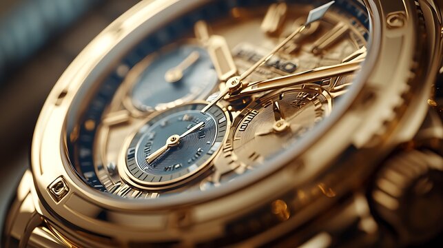 Precision timekeeping swiss watch close-up luxury collection detail