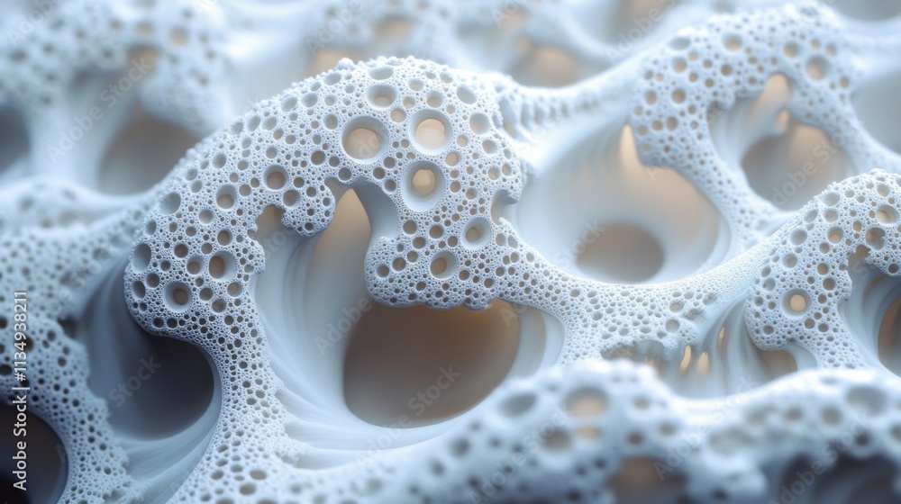 Poster intricate patterns emerge as soap bubbles intertwine, creating mesmerizing textures in soft light