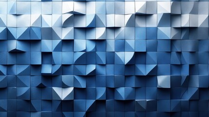 Obraz premium Abstract geometric texture in various shades of blue creating a dynamic visual effect in modern design