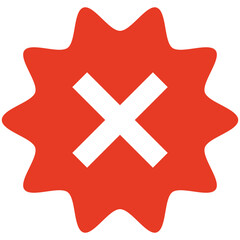 Obraz premium red alert icon