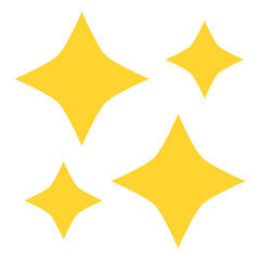 yellow sparkle stars vector illustration