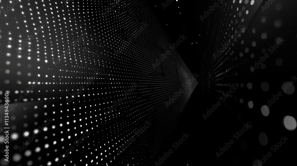 Poster abstract background of solar panels with dot pattern representing renewable energy and technology in
