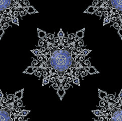 Textile and digital seamless pattern