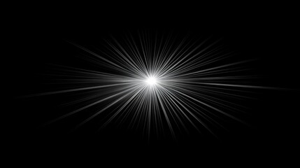 Bright Starburst Radiating Light Energy