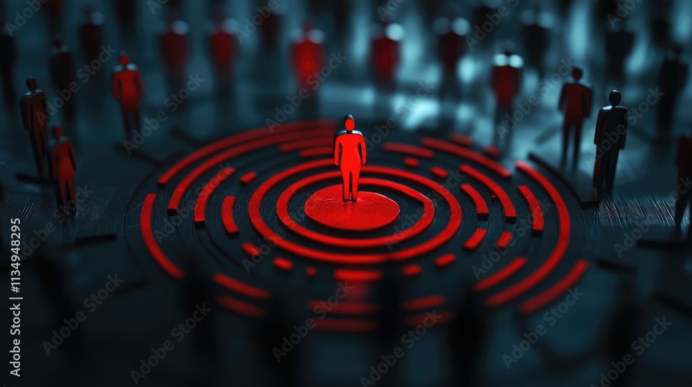 Aufkleber target customer relationship management concept with focus on personalization and niche strategies i