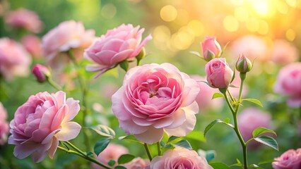 pink tulips in the garden