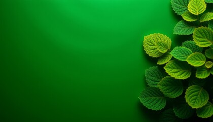 green leaves background