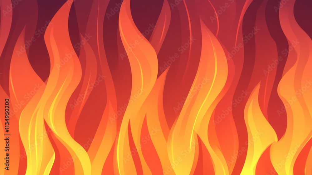 Poster vibrant abstract flame background with dynamic blaze texture in warm hues for creative design and ar