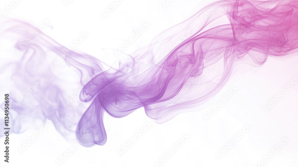 Poster colorful abstract smoke swirling on a white background creating a vibrant and artistic visual effect