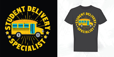 Naklejka premium Funny School Vintage 100 Days Of School T-shirt Design