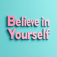 Motivational text with a bright gradient design