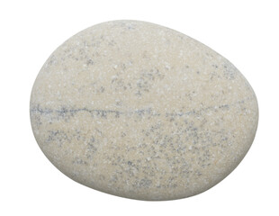 A pebbles rock with a rough surface Isolated on transparent  white background