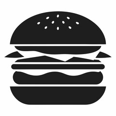 hamburger isolated on white