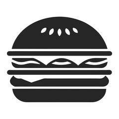 hamburger isolated on white