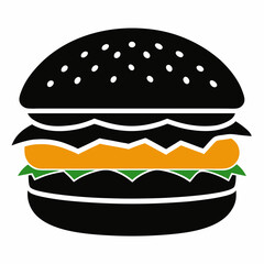 hamburger isolated on white