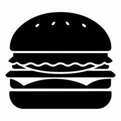 hamburger isolated on white