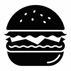 hamburger isolated on white