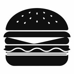 hamburger isolated on white