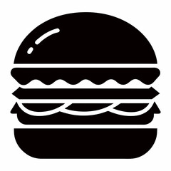 hamburger isolated on white