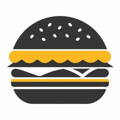 hamburger isolated on white