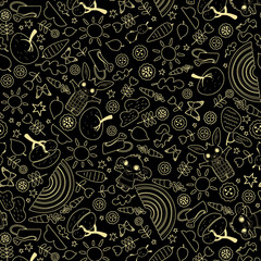 Textile and digital seamless pattern