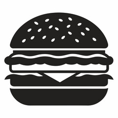 hamburger isolated on white