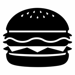 hamburger isolated on white