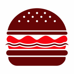 hamburger isolated on white