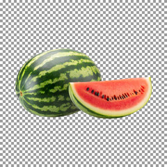 Colorful Watermelon Slices Ideal for Summer Parties and Picnics on transparent background, png, psd
