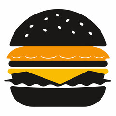 hamburger isolated on white