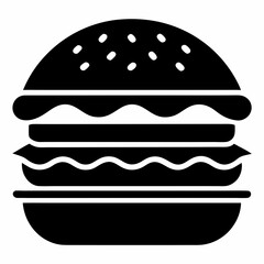 hamburger isolated on white