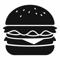 hamburger isolated on white