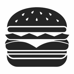 hamburger isolated on white