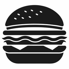 hamburger isolated on white