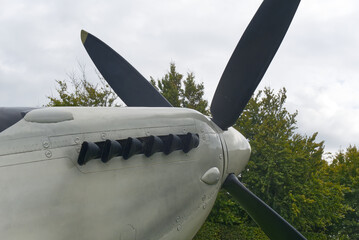 Engine and propeller of Spitfire Aircraft