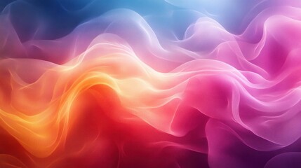 Obraz premium Swirling hues of orange, pink, and blue create a mesmerizing flow that captivates the senses