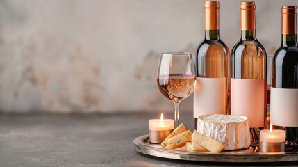 Luxurious Wine and Cheese Arrangement for Entertaining