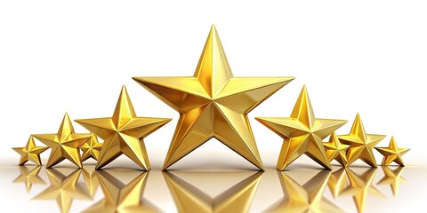 5 Star Rating Gold Stars, Customer Review, Satisfaction, Ranking System, Gold Star Award, Quality Feedback, Excellence, Top Reviews, Best Rating, Customer Service