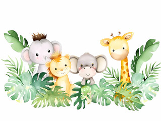 ungle Friends: A Cute and Playful Safari Adventure with Baby Animals
