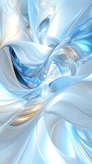 Fototapeta premium background, comforting soothing, abstract Abstract blue and white swirling fluid art