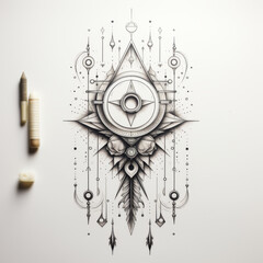 Geometry Tattoo idea sketch