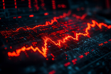 A striking illustration of a stock market collapse, showing plummeting charts, crashing numbers, and an atmosphere of financial crisis, with bold red and black tones symbolizing economic turmoil.

