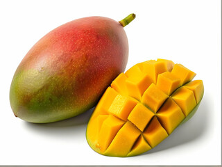 mango fruit isolated on white
